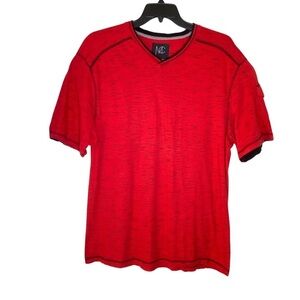 MODERN CULTURE Men's tag size 3XB (fits like 2XB) Vibrant Red Short Sleeve Tee